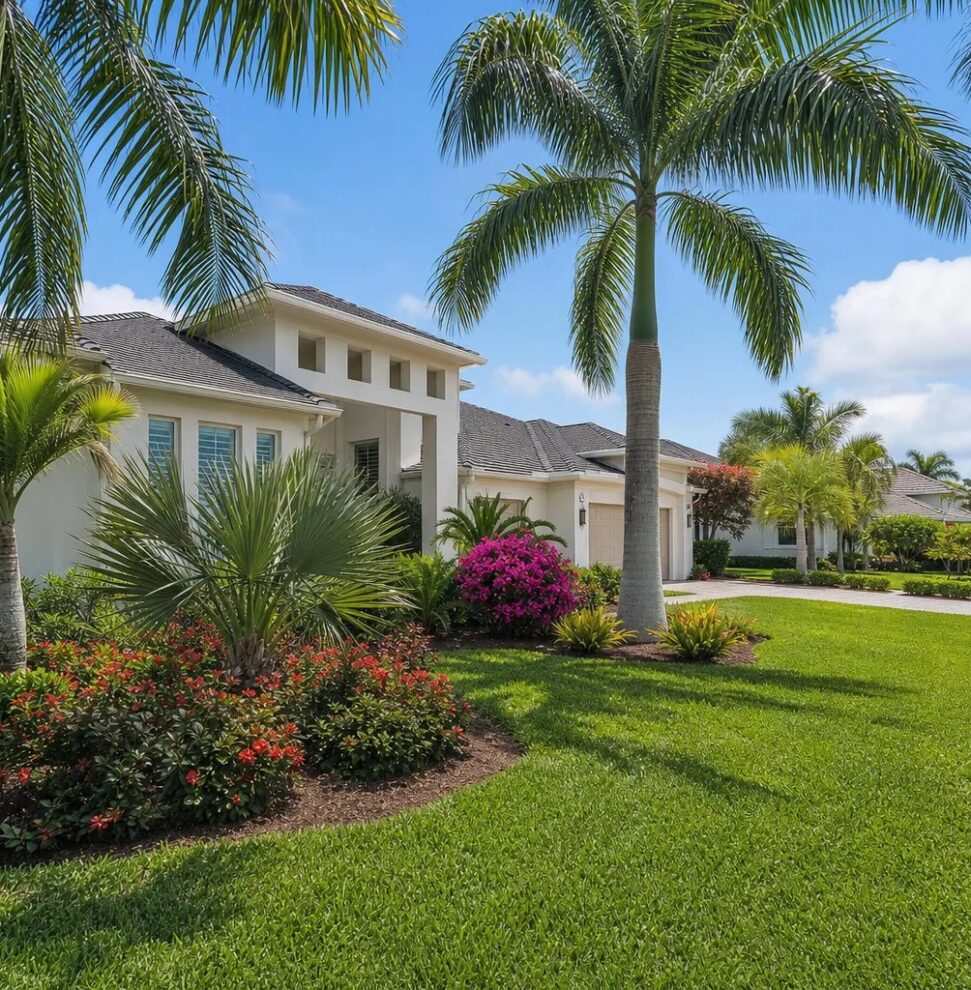 Completed landscape design in Sarasota
