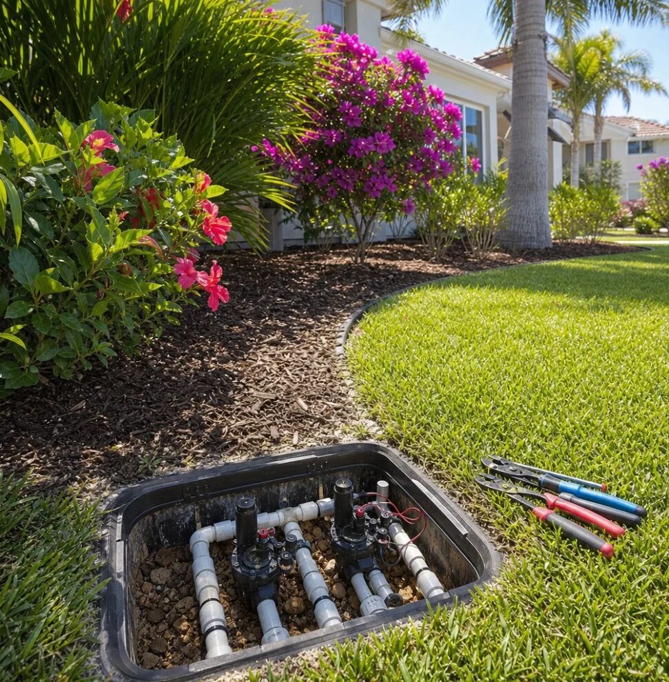 Irrigation zone repair on a Sarasota property