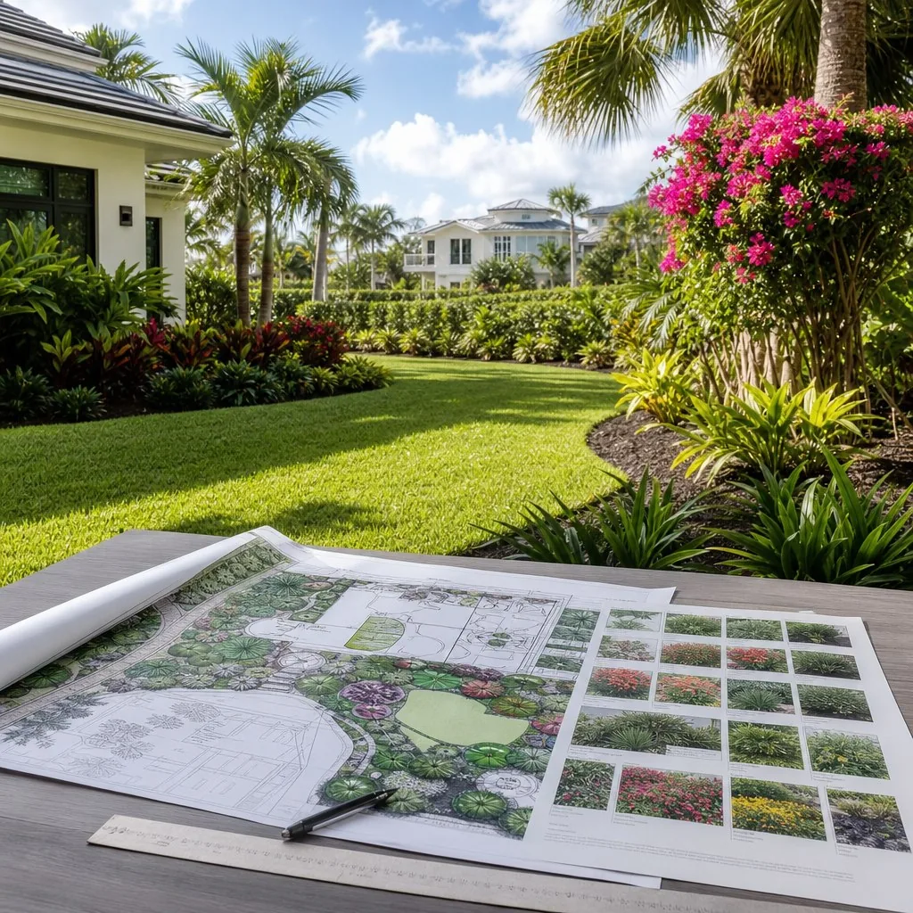 Landscape planning detail for a Sarasota property