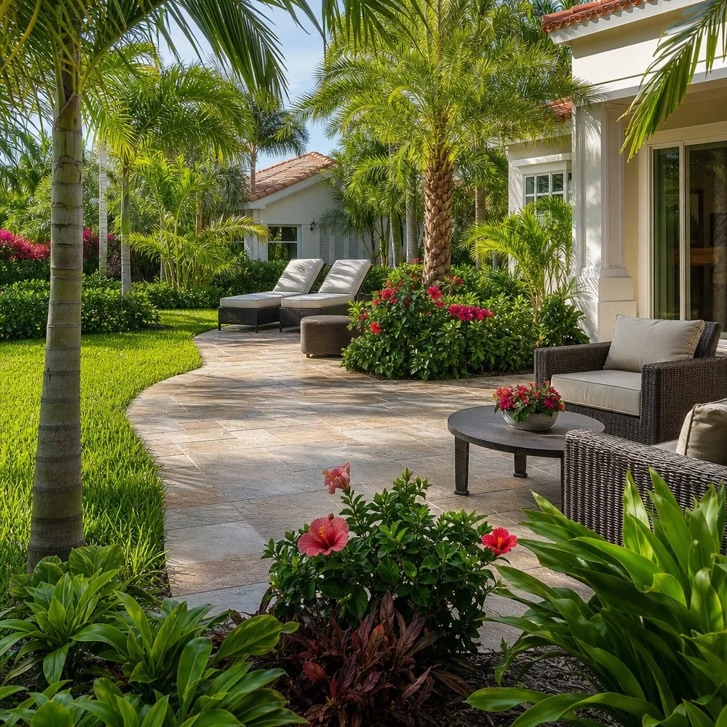 Hardscape and outdoor living details in Sarasota