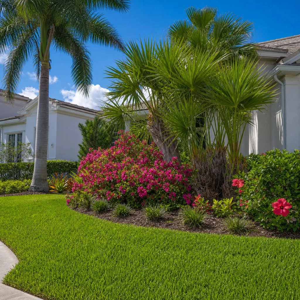 Professionally finished Sarasota yard